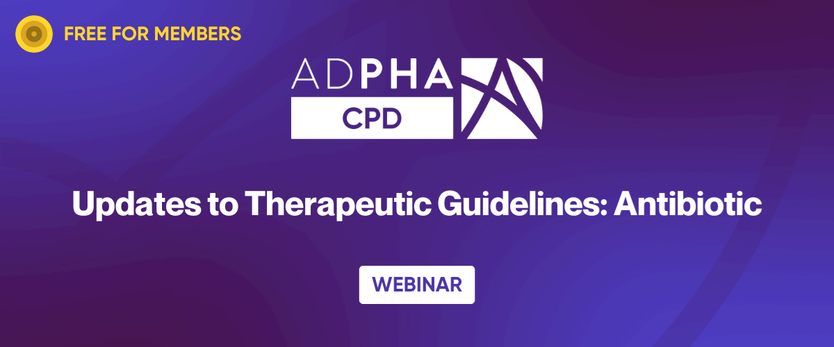 Updates to Therapeutic Guidelines: Antibiotic